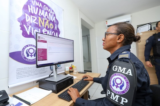 Guarda Municipal de Aracaju apresenta exemplo da Patrulha Maria da Penha à Guarda Civil de Salvador
